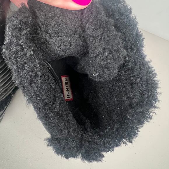 Hunter Original Pac Shearling Winter Rain Rubber Boots Size 6 - Picture 7 of 11